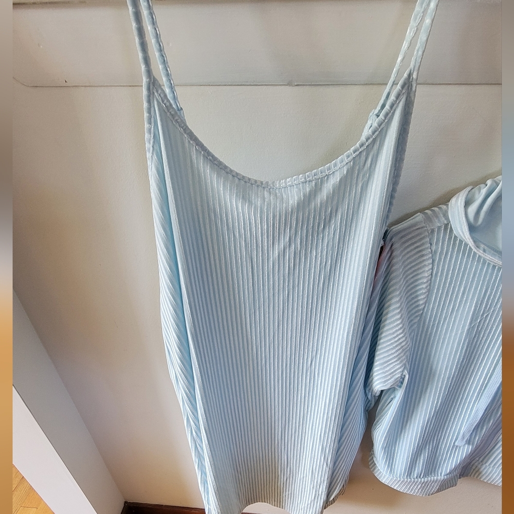 COLSIE from Target..2 piece set Pajama Top with Jacket. Size M. Lt. Blue. NWT* - Picture 2 of 7